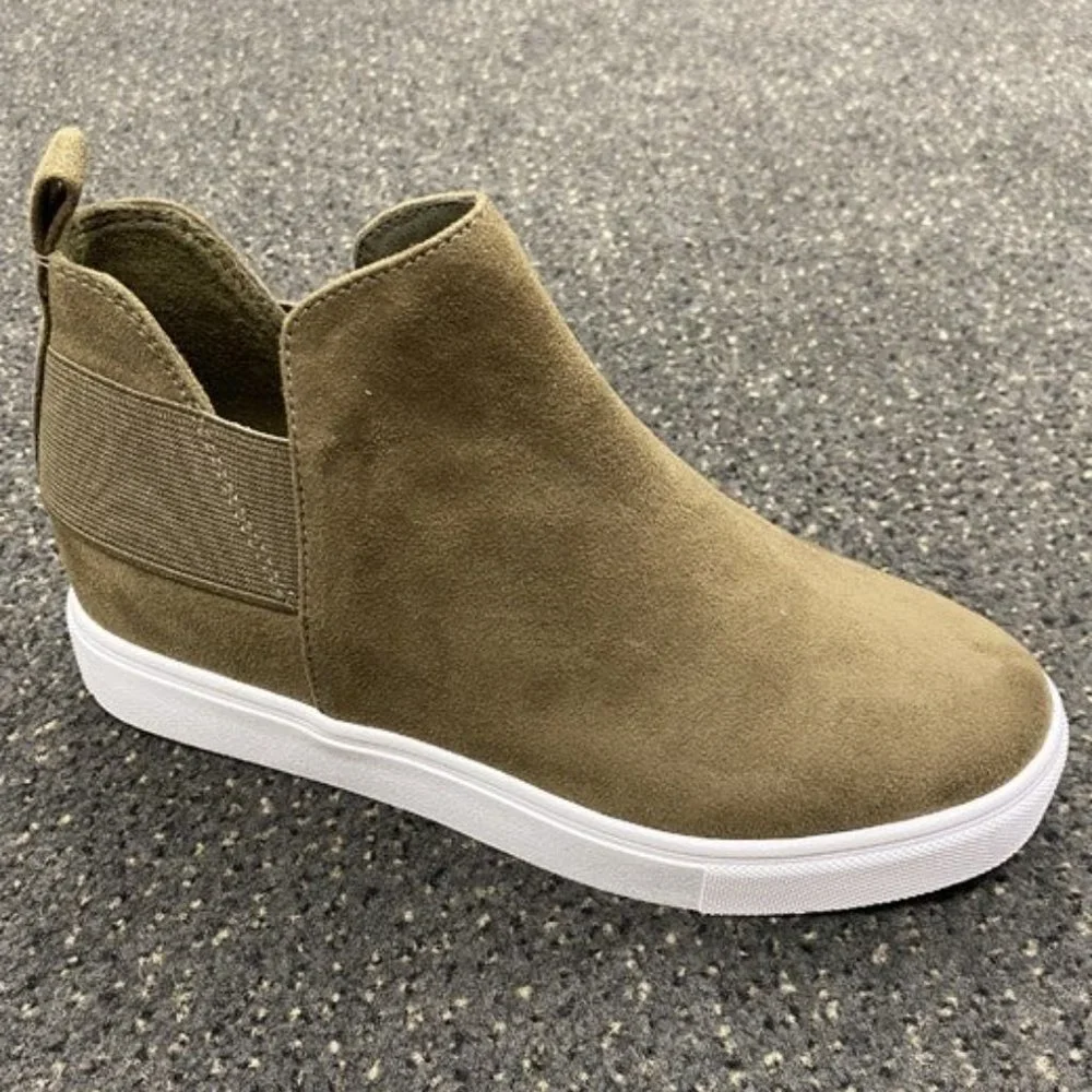 Olive Ankle Boots - Picture 2 of 2